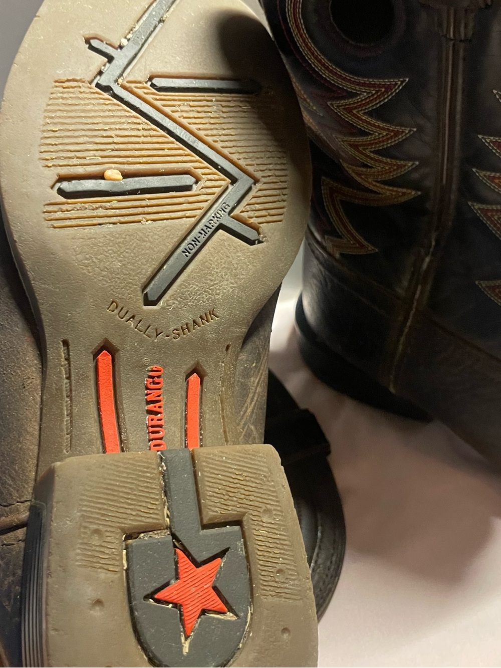 Durango Brown Western Cowboy Boots - Picture 3 of 5